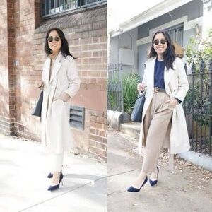 Everlane Drape Trench in Sandstone